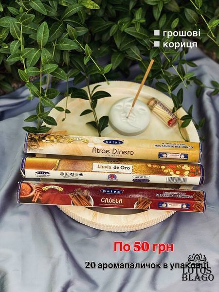 Пахощі Satya в шестикутниках, 20 аромапаличок в уп 0000ST0341 фото