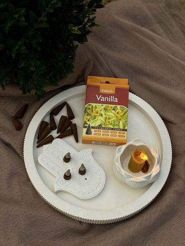 Vanilla Incense Cones (Ваниль)(Tulasi) Конусы 00007 фото